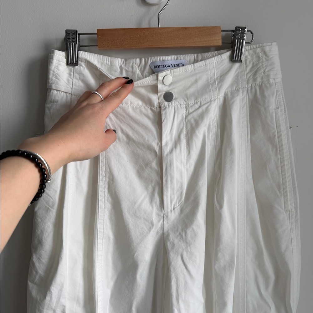 Bottega Veneta White Pants Women